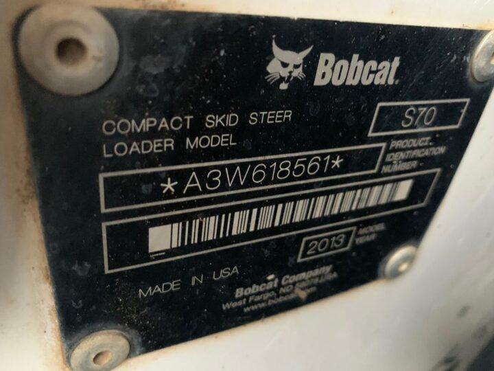 BOBCAT S70 SKID STEER LOADER - Image 3